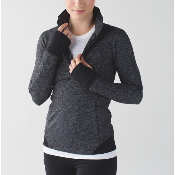 Lululemon gray half zip runderful pullover - Picture 1 of 5